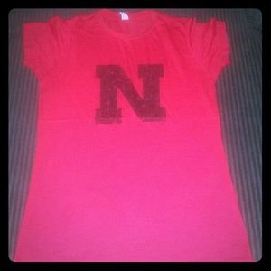 NEBRASKA CORNHUSKERS BURNOUT TEE